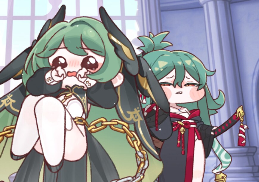 트릭컬, 추탭갈) 배경에 둘만 두니 뭔가 시츄에이션이 만들어지네ㅋㅋㅋ_3.png