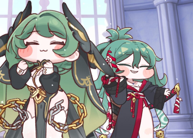 트릭컬, 추탭갈) 배경에 둘만 두니 뭔가 시츄에이션이 만들어지네ㅋㅋㅋ_5.png