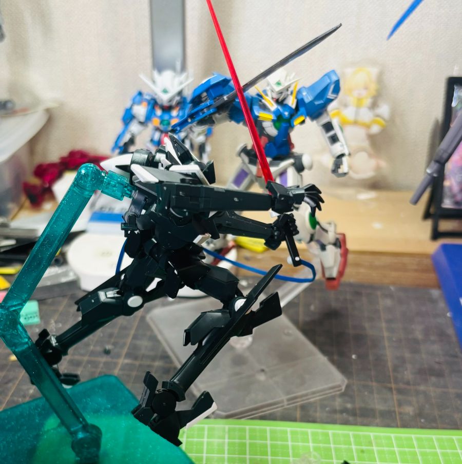HG 1/144 GN 플래그 가조립 + 변형 사진_12.jpg