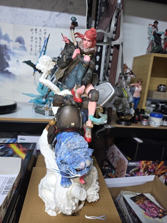 백귀야행 괴이 레진피규어 작업중 입니다_5.jpg