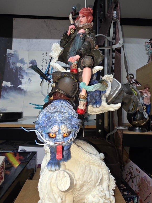 백귀야행 괴이 레진피규어 작업중 입니다_10.jpg