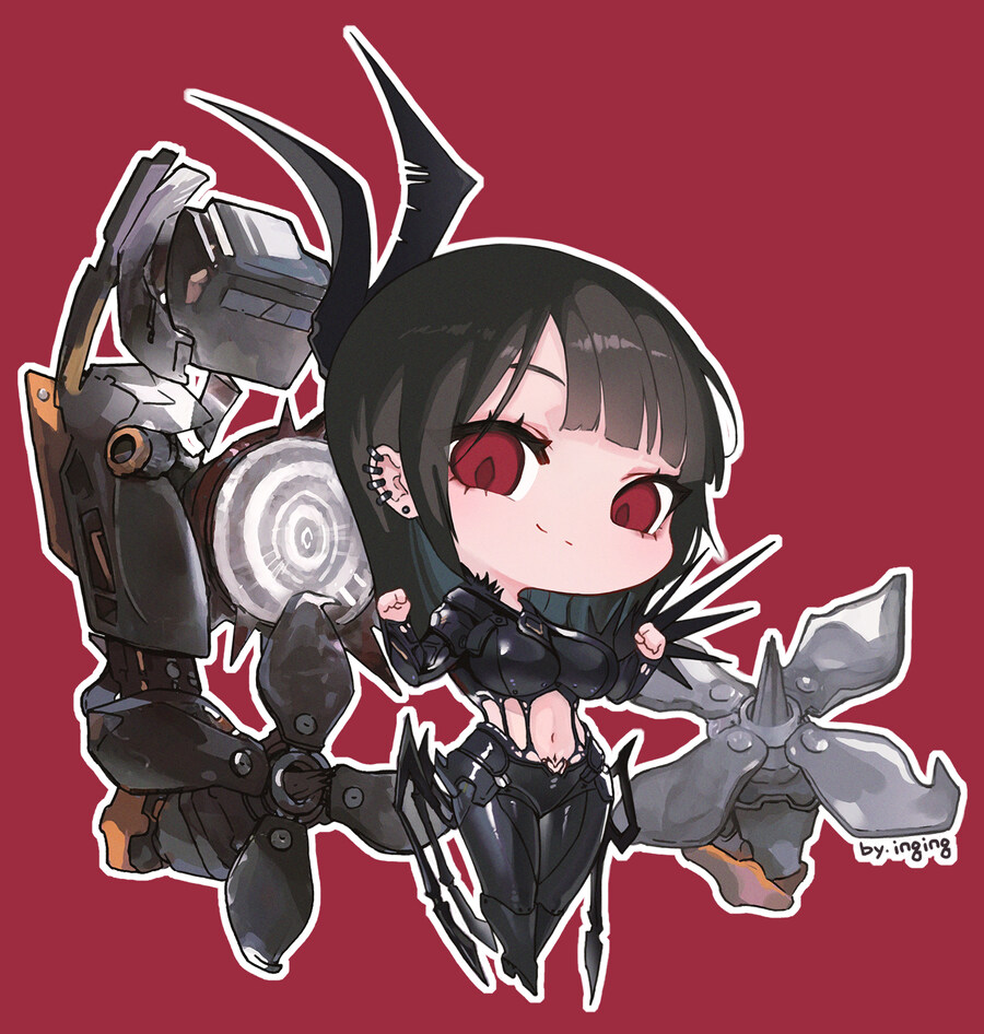 니케) 포비스트 베히모스, 레비아탄, 지즈 SD 팬아트_2.jpg