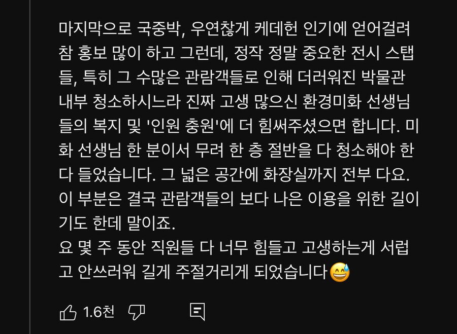 케데헌 부작용 심하다는 국중박 최신 근황_4.jpg