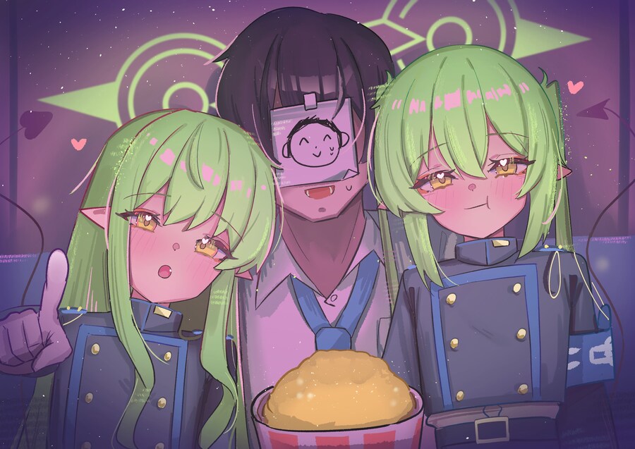 블루아카) 철도가키들과 영화보는 선생.jpg_1.jpg