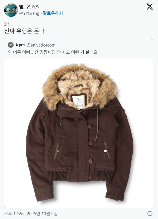 요즘 MZ들이 패딩대신 겨울에 입고싶다는 옷_1.png