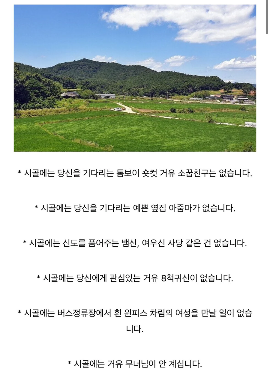 인식과 달리 의외로 시골에 있는것과 없는 것_1.webp