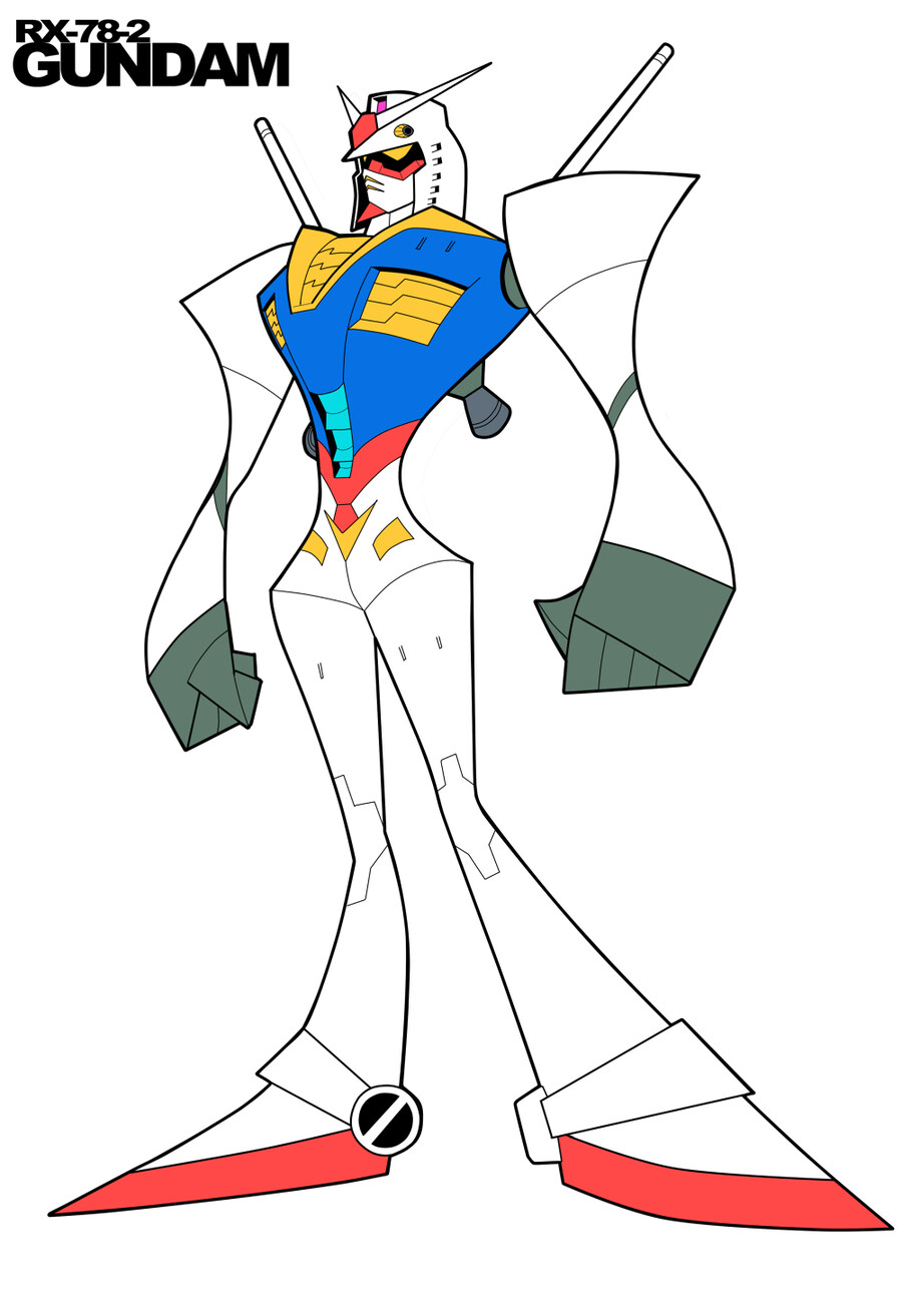 카툰 네트워크 빔을 맞아버린 RX-78-2 건담_1.jpg
