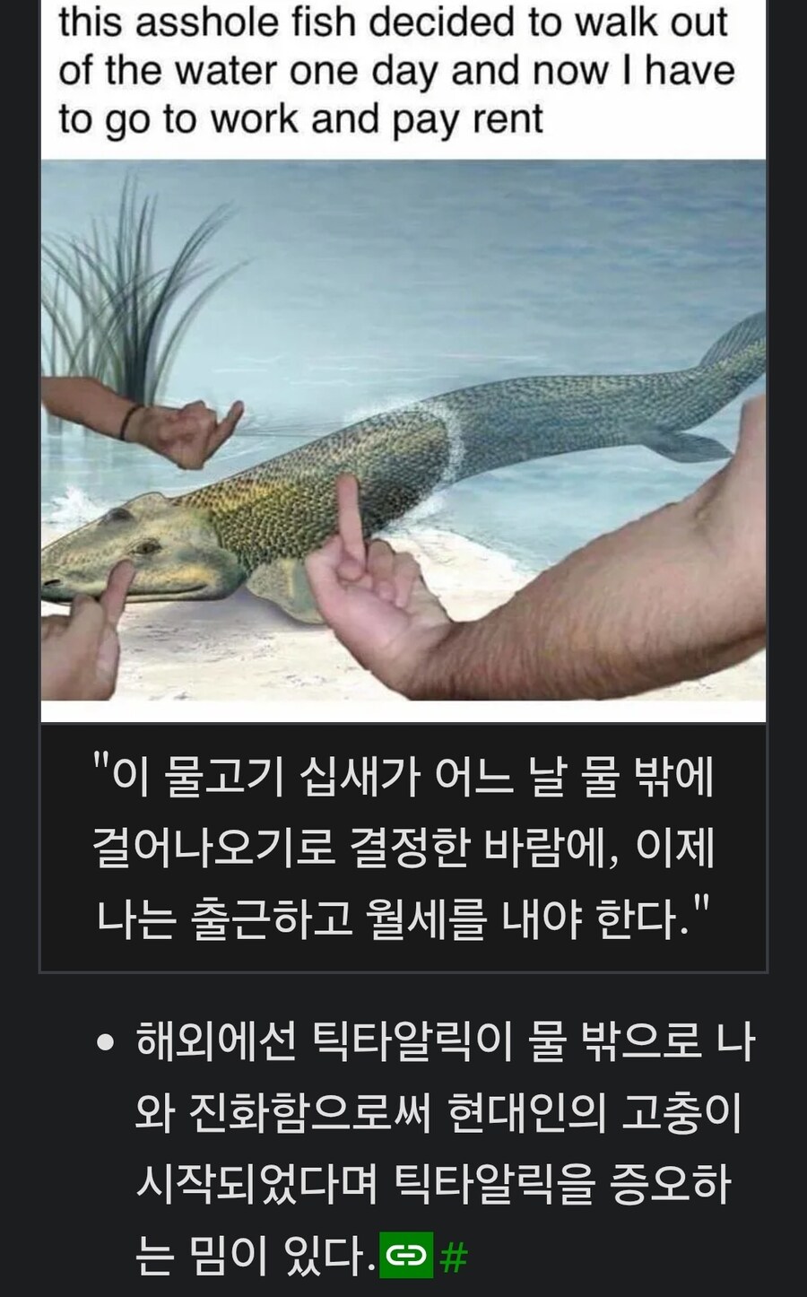 사지 동물 최초로 육지로 올라온 동물 취급_3.jpg