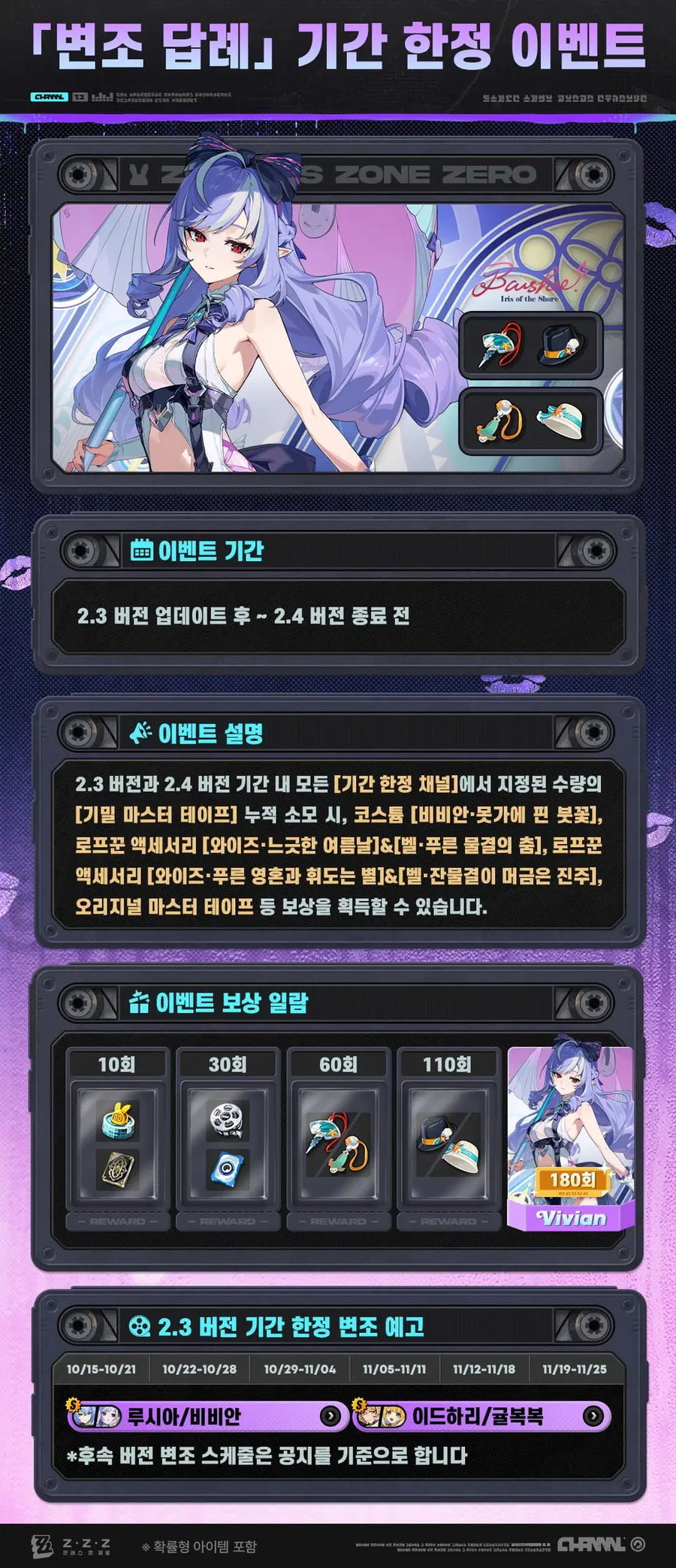 [젠레스 존 제로] 「변조 답례」 및 「상점」 신상 출시 일람_2.webp