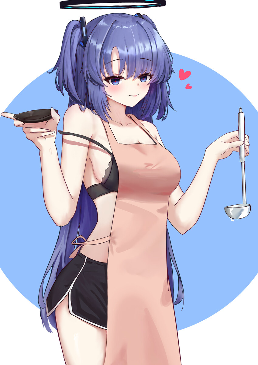 블루아카) 돌핀팬츠 에이프론 유우카_1.jpg