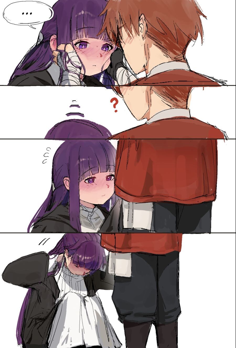 프리렌)저 여자애는 왜 쭈그려앉는거?.manwha_4.jpg