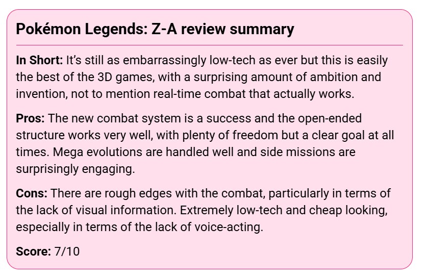 포켓몬 레전즈 Z-A 유로게이머, 메트로, 게임스레이더 리뷰_2.png