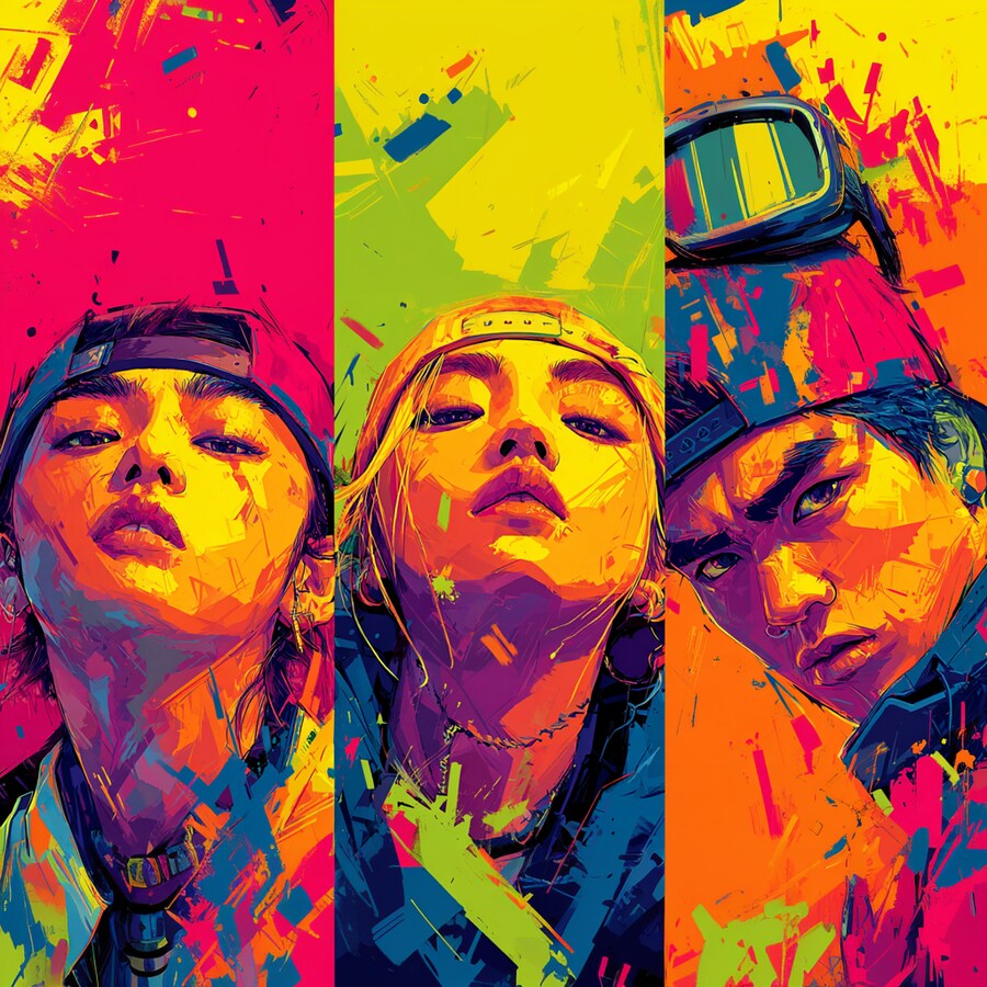 [AI 그림+음악] 힙합 싸이퍼 느낌 음악과 이미지_4.png