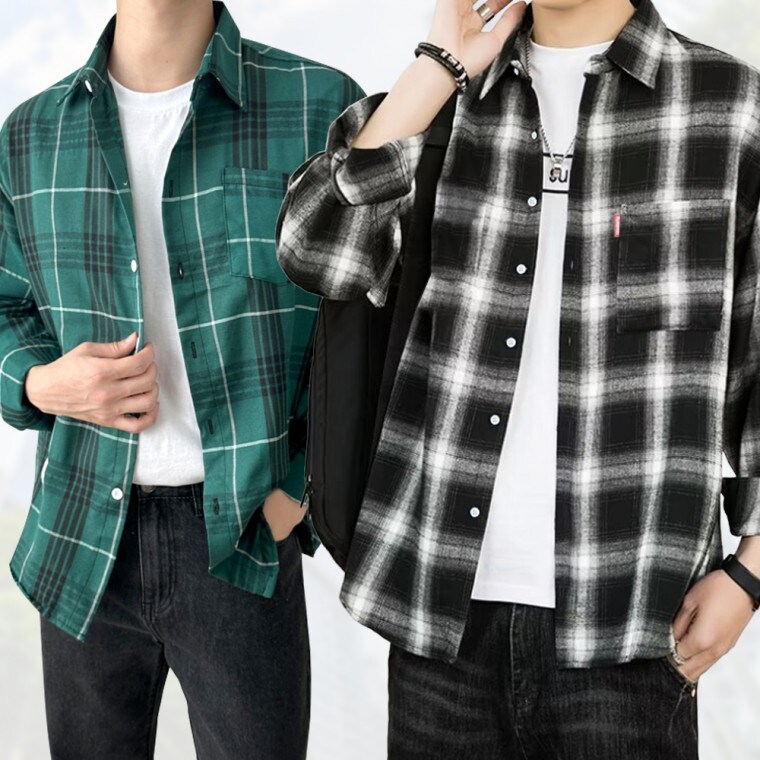 [네이버] ★핫딜★ 셔츠 남자셔츠 체크 무늬 남방 남성 사이즈 (15,270)_1.jpg