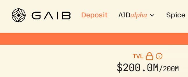 GAIB 어제 TVL 예치캡 $50M 늘렸는데 하루 컷 달성_1.png
