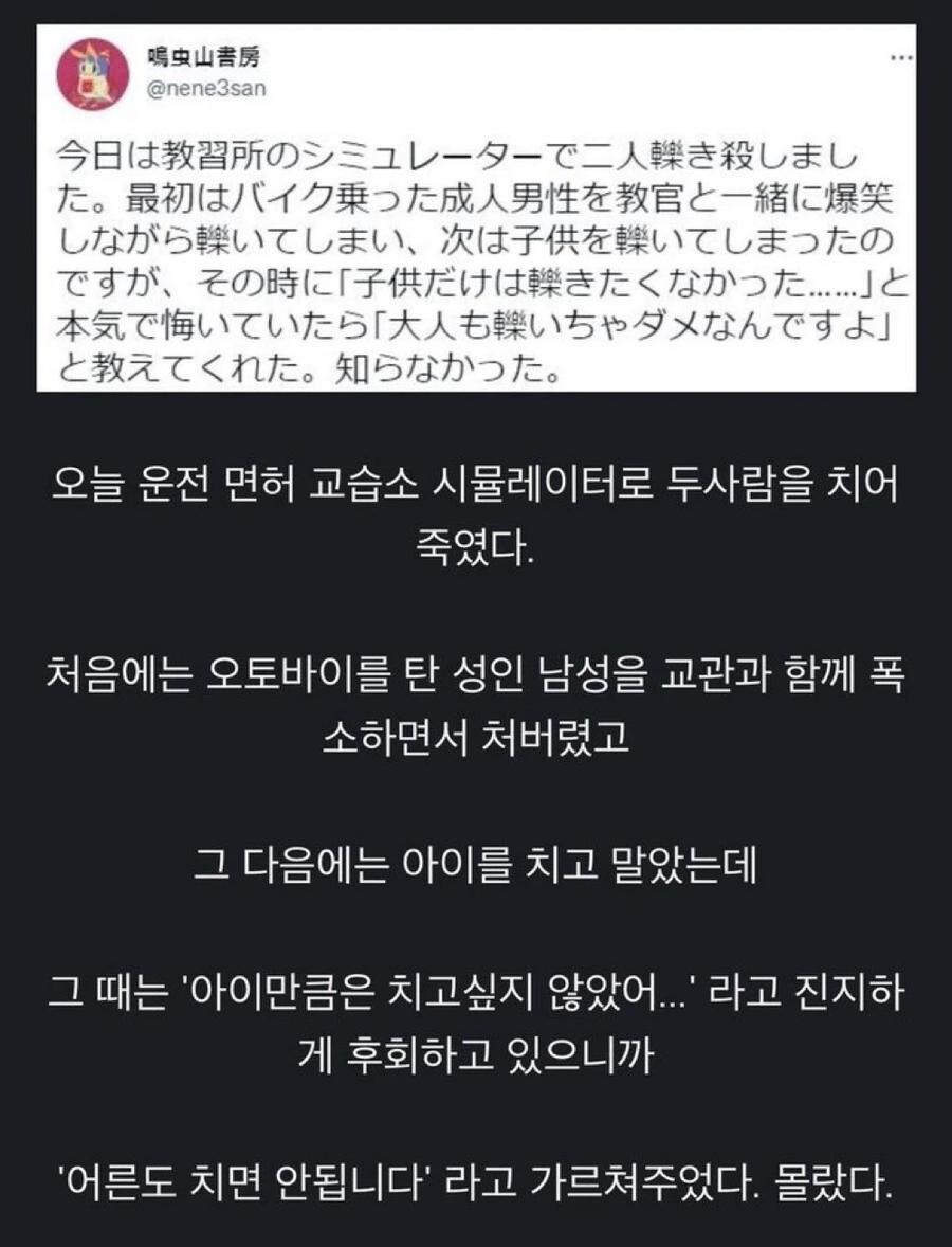 아이만큼은 치고싶지 않았다는 운전자._1.webp