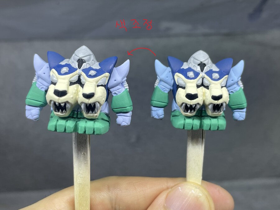 80년대 그랑죠 지우개 피규어 색 입히기_6.jpg