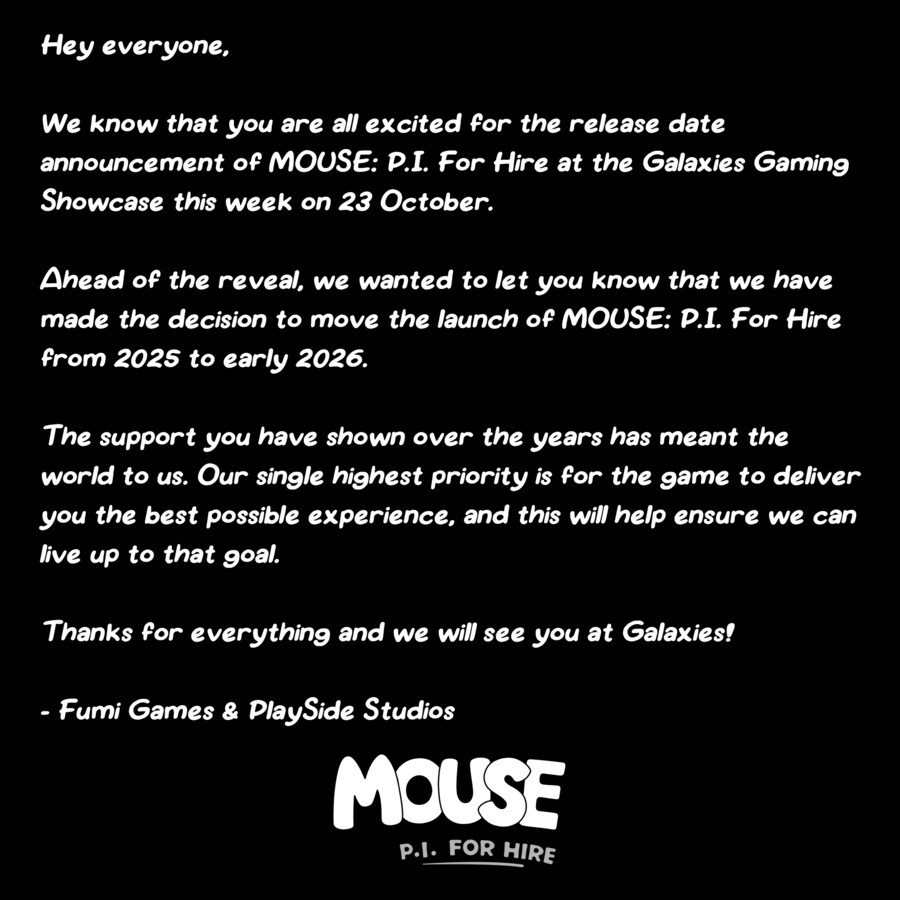 레트로 카툰풍 FPS 'MOUSE: P.I. For Hire' 발매 연기_1.png