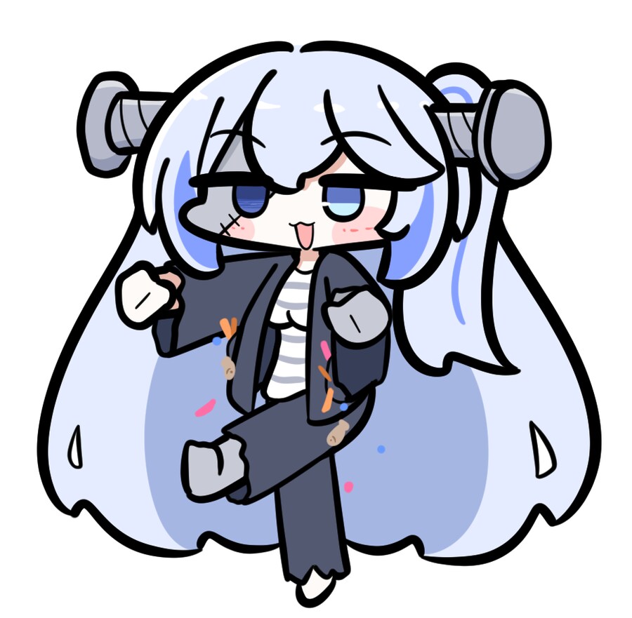 버튜버) 미루 이모가 할로윈 프랑켄슈타인 코스한 짤!_1.png