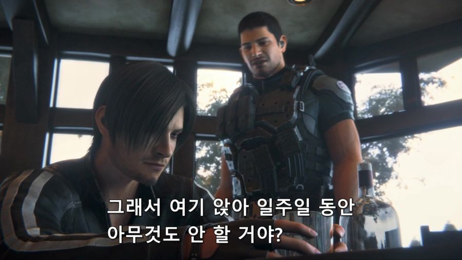 [바이오하자드]김레온의 기분을 풀기 위해서 크리스가 준비한 선물_1.jpg