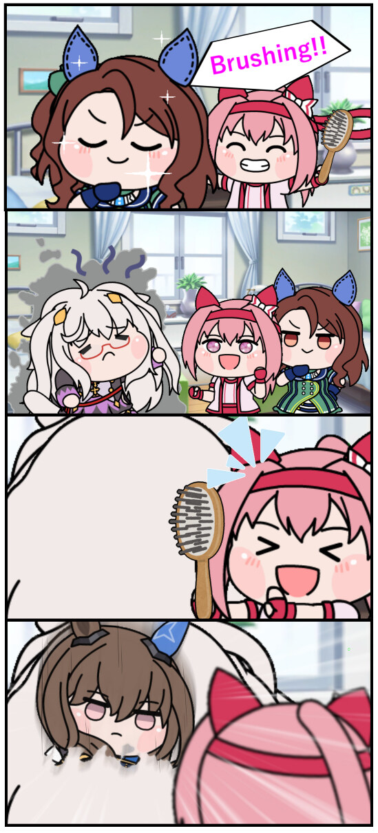 [말딸] 빗질해주는 우라라_1.jpg