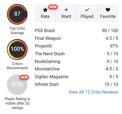 드래곤 퀘스트 I & II HD-2D Remake, 메타크리틱 및 오픈크리틱 점수_2.jpg