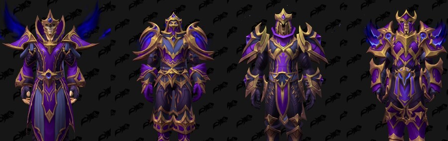 와우 한밤 공허 엘프 테마 필드 무기와 방어구 모델링_1.jpg