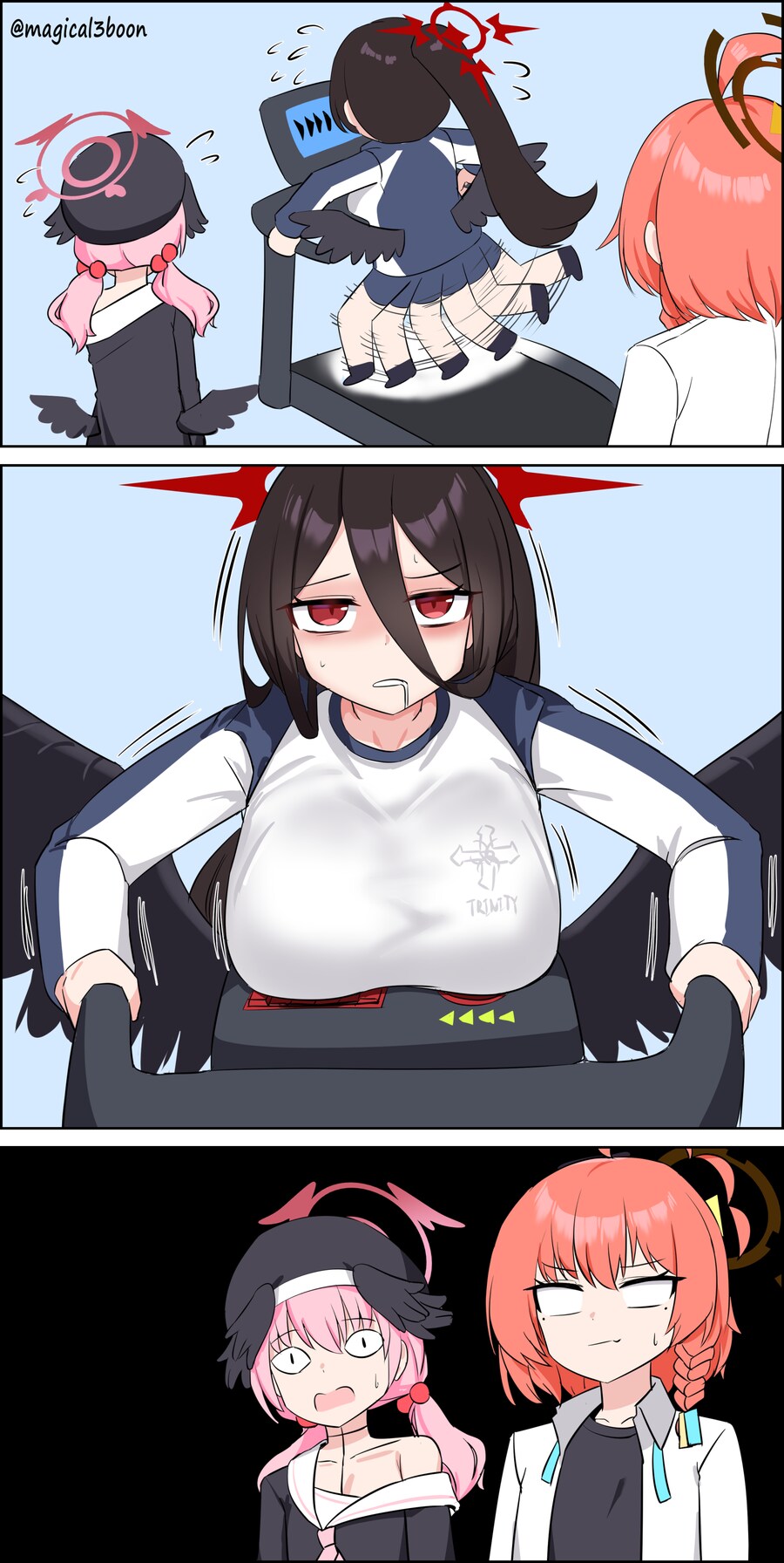 하스미 : 기계가 멈추질 않아요 도와주세요!!!.manhwa_1.png