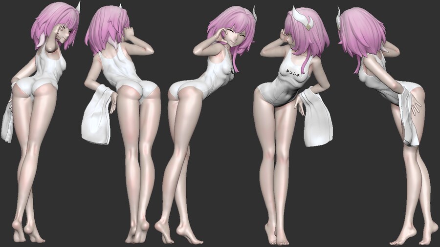 [붕괴: 스타레일] 키레네 수영복 피규어 모델링 (ver. loli 스쿨미즈)_2.png