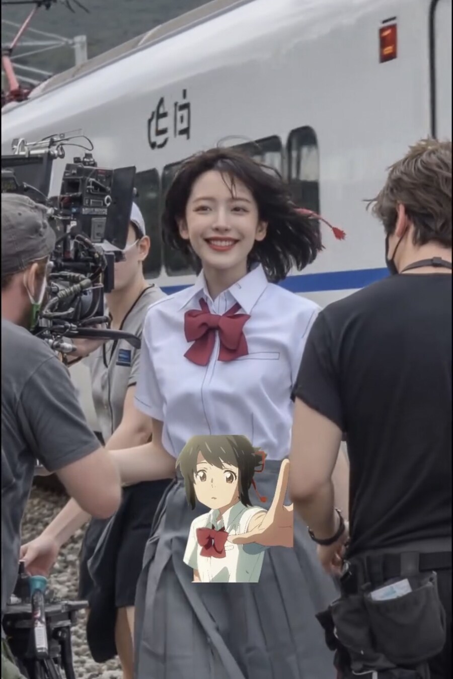 너의 이름은 실사화 촬영 현장