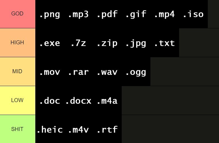 서양의 파일 포맷 티어표_1.jpg