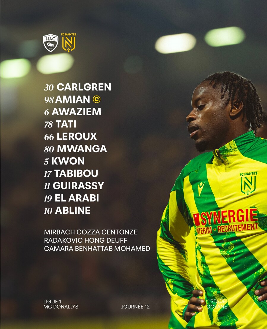 [리그앙] 르아브르 vs 낭트 출전 명단, 권혁규 선발, 홍현석 벤치_1.jpg