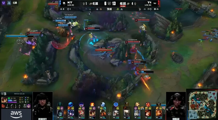 롤) 5세트 도란이 박았던것 같던 장면 몇개 가져와봄_7.png