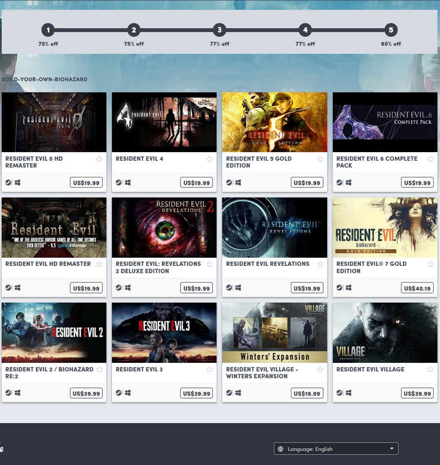 [험블번들] Build Your Own Biohazard Bundle / 가격상이_1.png