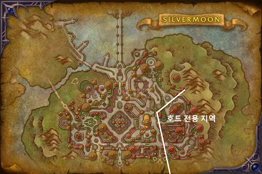 와우 한밤 리워크된 실버문 주요 편의 시설 위치 및 모습_3.png