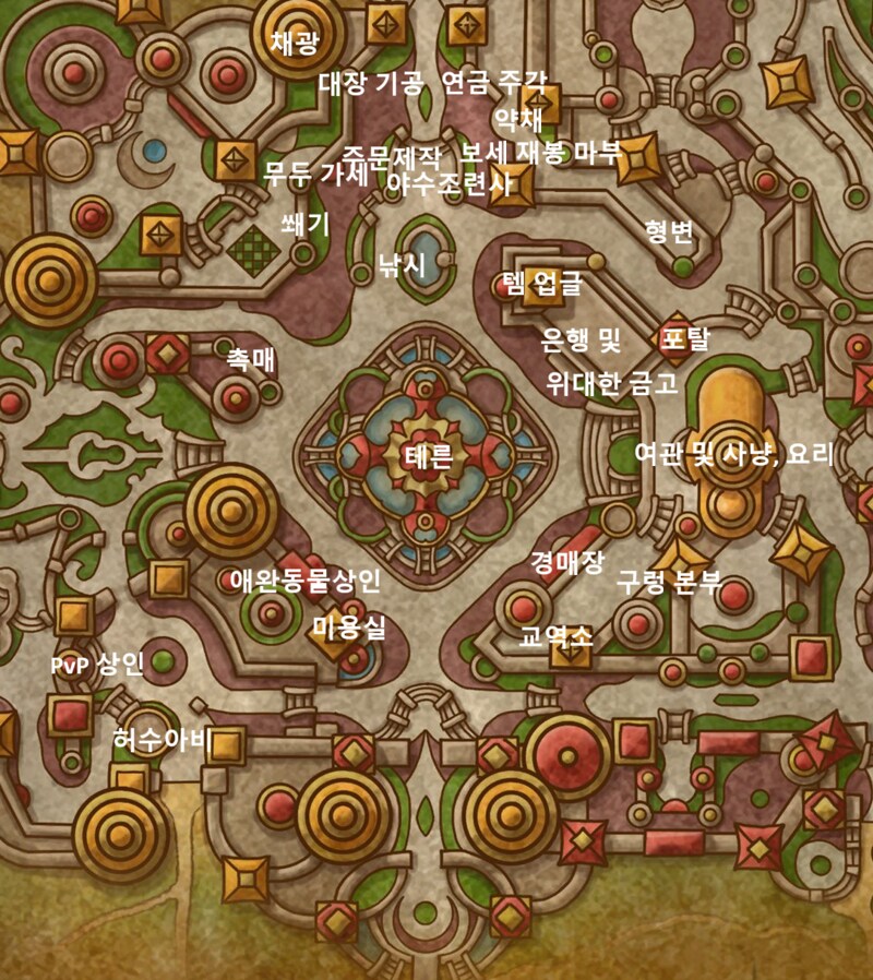 와우 한밤 리워크된 실버문 주요 편의 시설 위치 및 모습_5.png