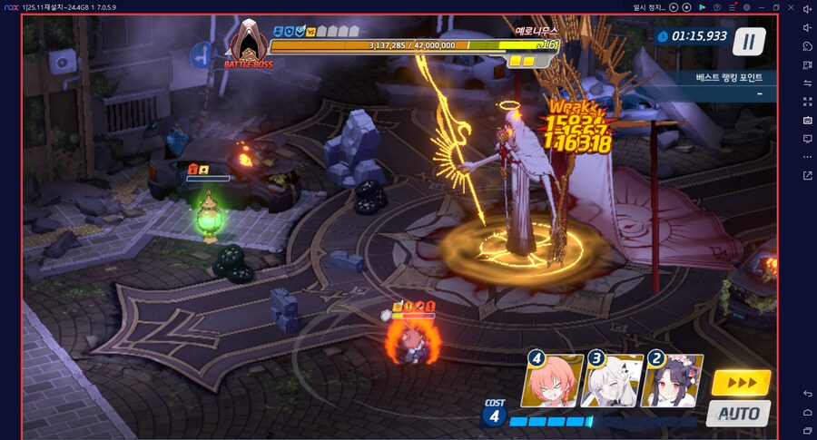 대결전 예로니무스 토먼트 관통(중장갑)~ 택틱무시 4팟클 (메1)_5.png