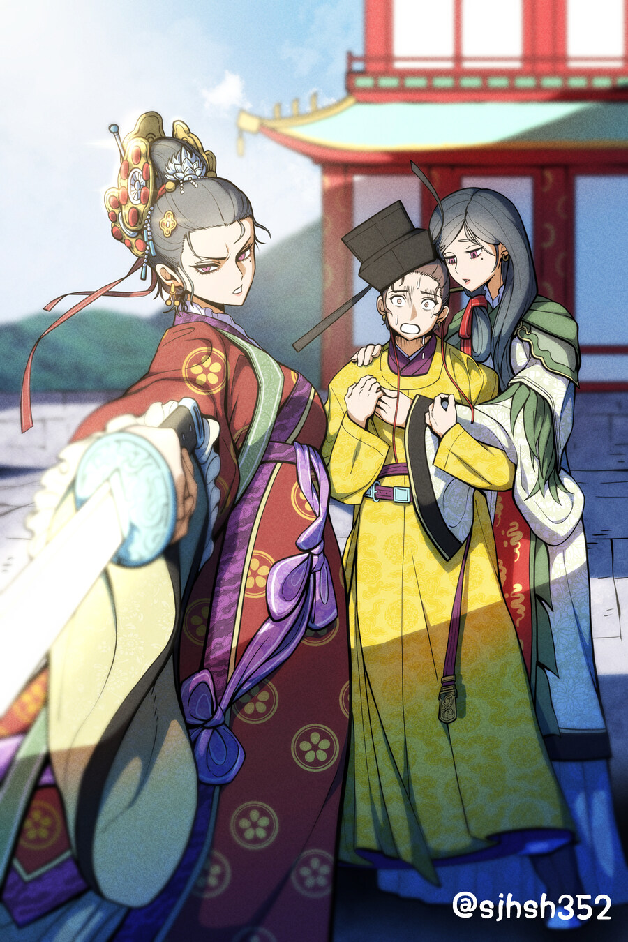 (한복) (스압) 이때까지 그려본 한국사 속 인물들_8.jpg