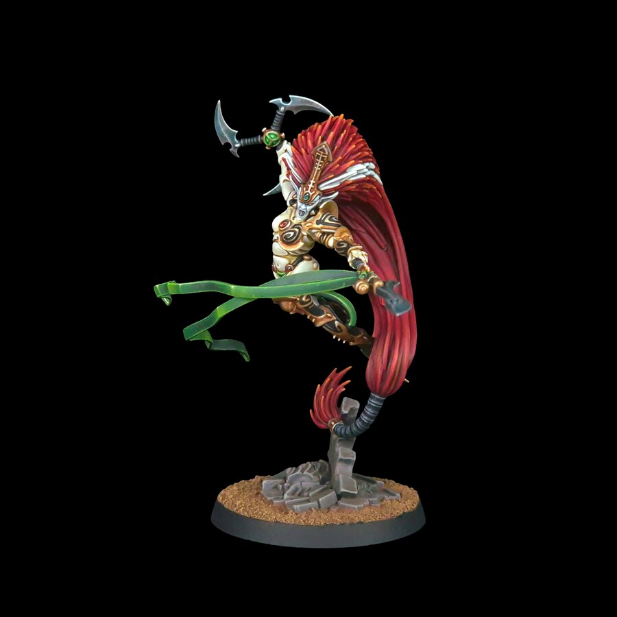 워해머40K] 엘다 하울링 밴시 '제인 자르' 도색 완성._2.jpg