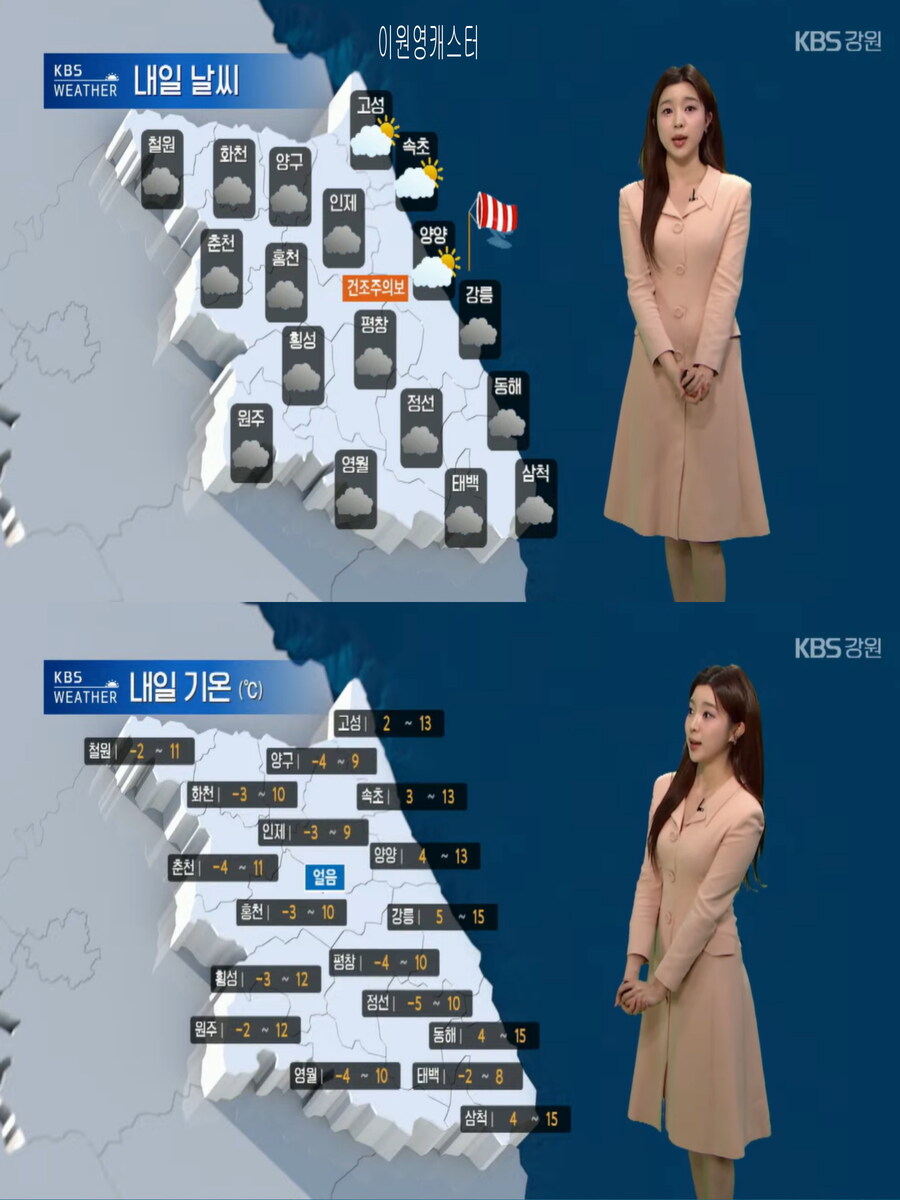 내일, 큰 일교차 유의(호남 곳곳 눈발, 대기건조 및 강풍)_21.jpg