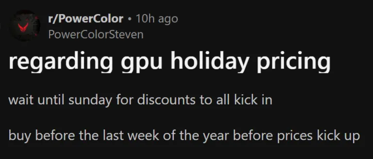 파워컬러, 2026년 GPU 가격 인상 경고하며 연말 전 업그레이드 촉구_2.webp