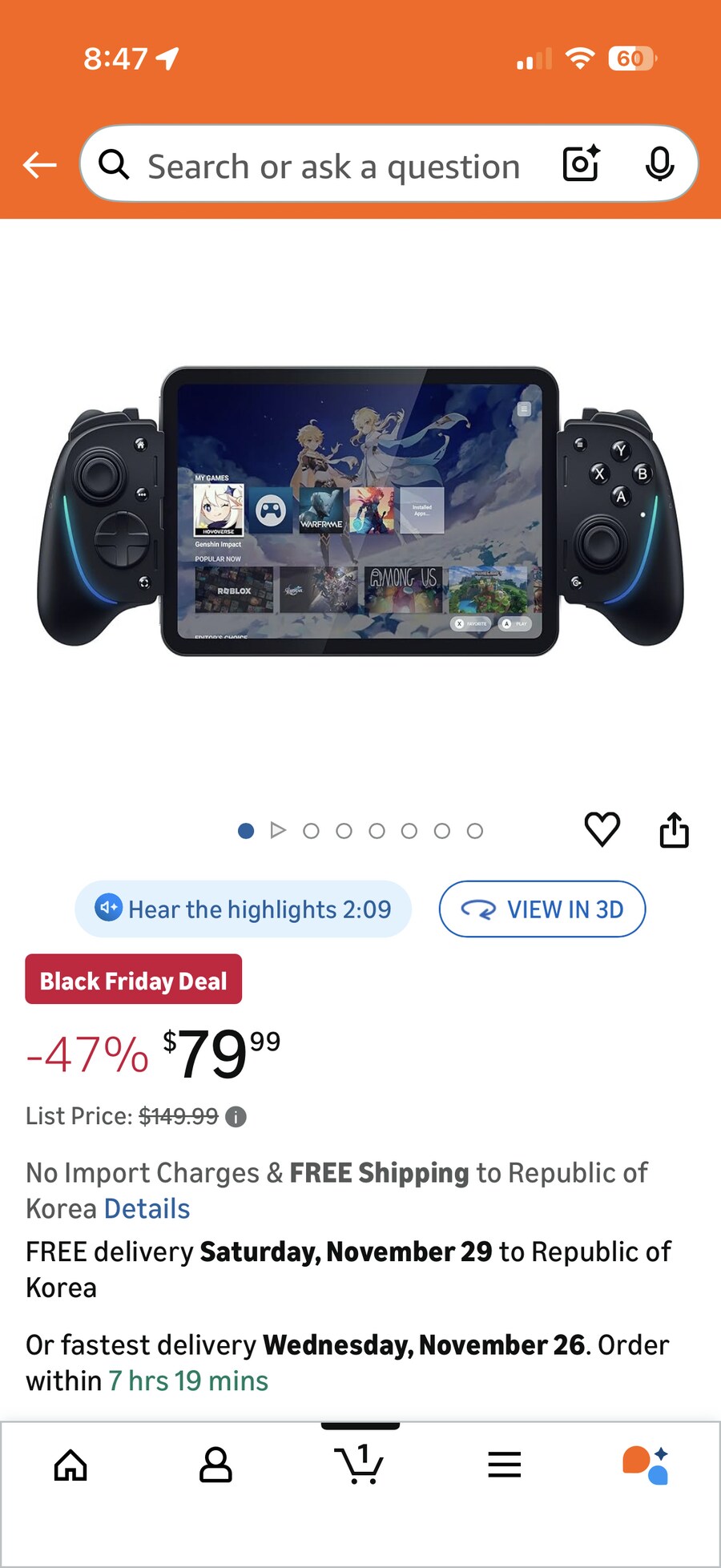 [아마존] 레이저 키시 울트라 / $79.99_1.png