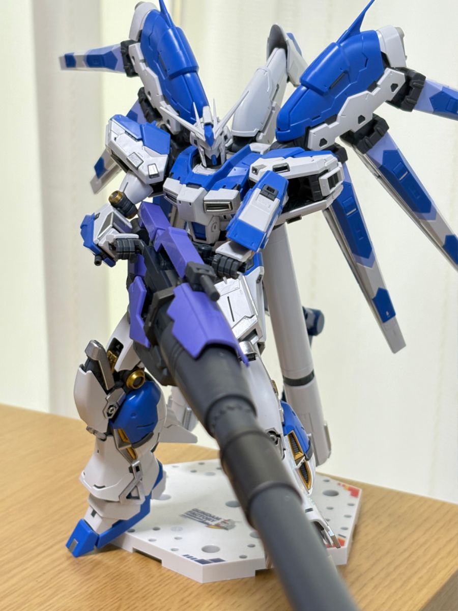 RG 하이뉴 전용 하이퍼 메가 바주카 런처 세트 런너 태그 & 본체 가조립 사진_5.jpg