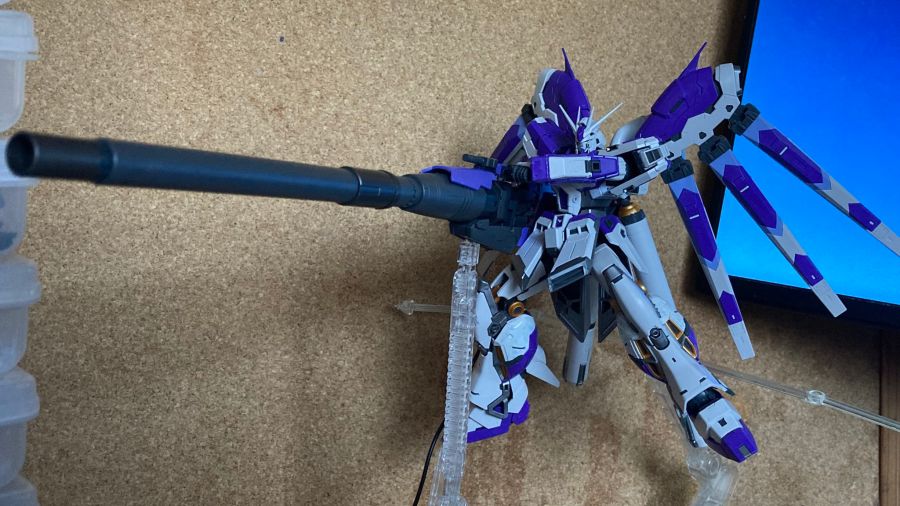 RG 하이뉴 전용 하이퍼 메가 바주카 런처 & 디스플레이 세트 가조립 사진_1.jpg