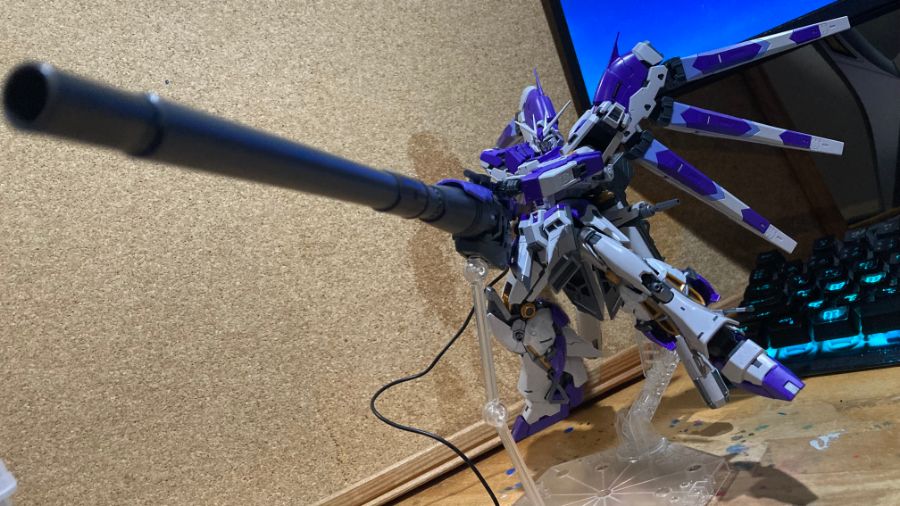 RG 하이뉴 전용 하이퍼 메가 바주카 런처 & 디스플레이 세트 가조립 사진_5.jpg