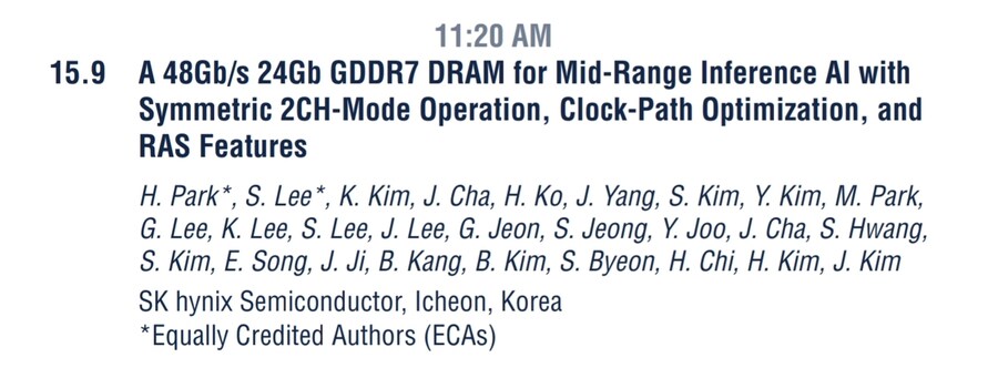 ISSCC)SK, 14.4Gbps LPDDR6 및 48Gbps GDDR7 발표예정_2.jpg