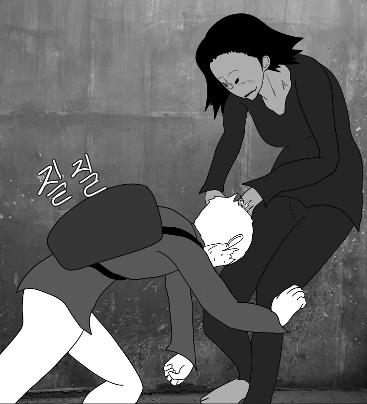 여자귀신에게 질질 끌려간 무당의 최후.manhwa :: 귀신들린남자_1.jpg