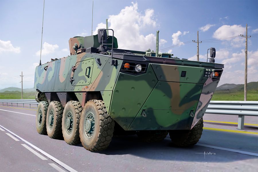 [아카데미 과학] 1/35 대한민국 육군 K808 차륜형 장갑차 샘플 런너 사진_42.png