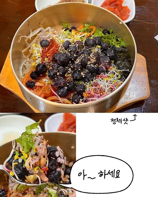 블루베리 비빔밥 먹은 만화 | 인스티즈