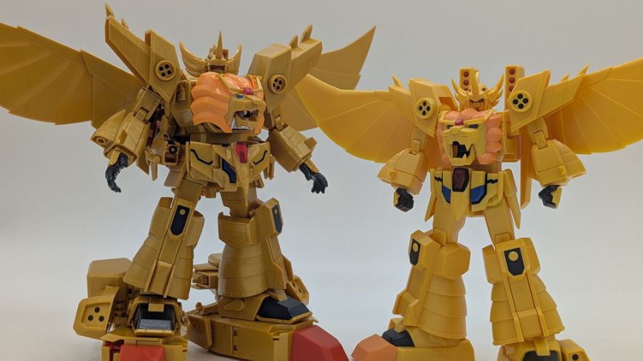 SMP 레온 카이저 & 그레이트 골드란 변형 / 합체 영상 + 가조립 사진_12.jpg